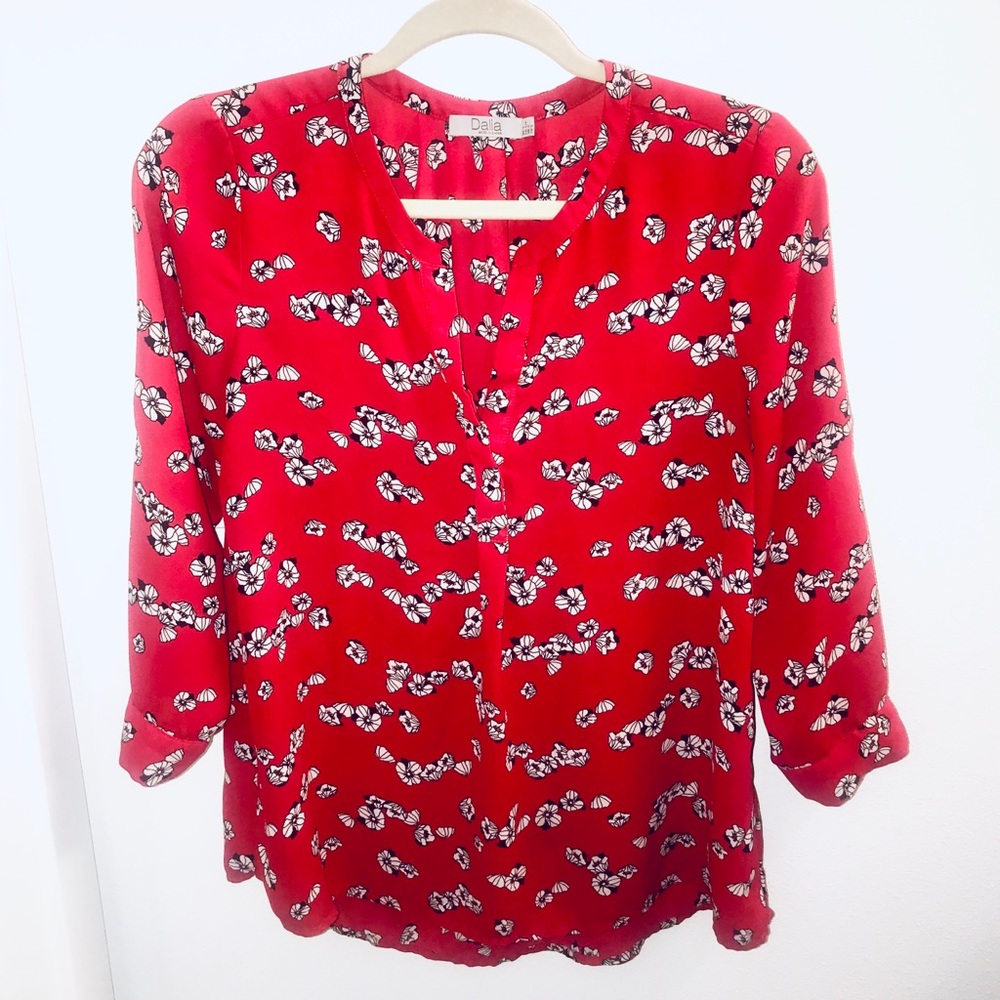 Dalia Women’s Floral 3/4 Sleeve Blouse